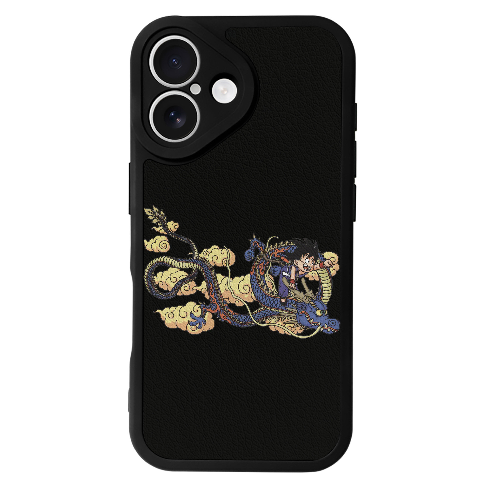 （画像用） ドラゴンボール 神龍 シェンロン DRAGON BALL Shenron 【iPhone 16シリーズ対応】シリコンスマホケース（レザー調） 材質：シリコン